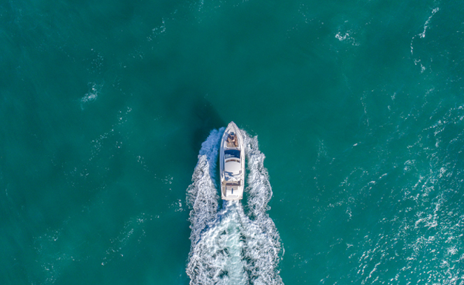 boat in the ocean